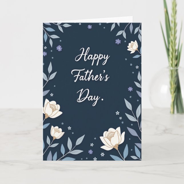Indigo Fathers Day Wishes Card (Front)