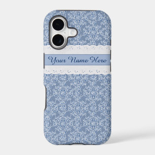 Indigo Floral Faux Lace iPhone 5/5s Case