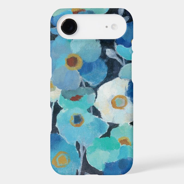 Indigo Flowers Case-Mate iPhone Case (Back)