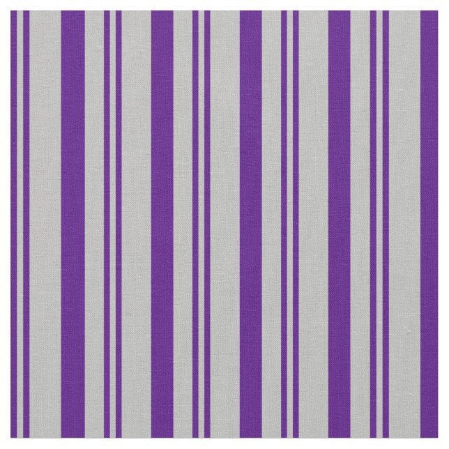 Indigo & Grey Coloured Lines/Stripes Pattern Fabric (Close Up)