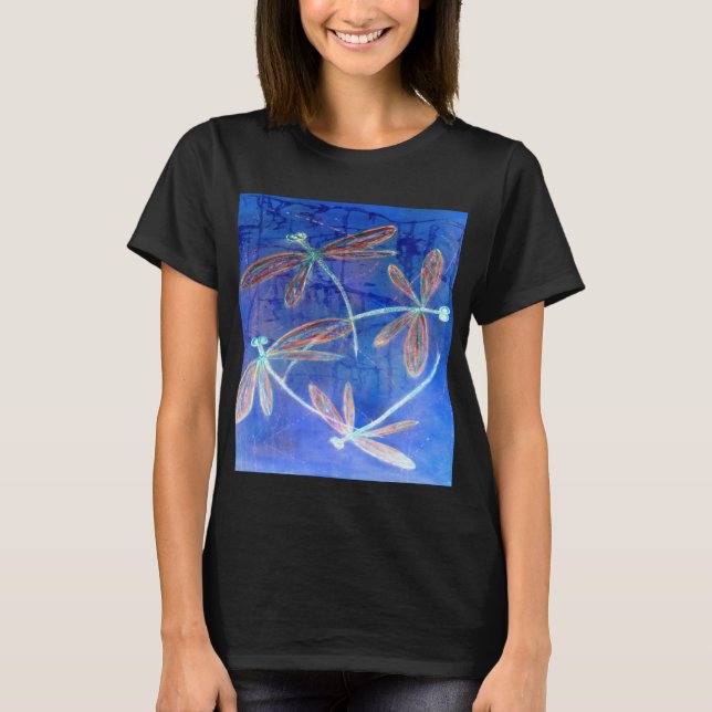 Indigo Haze Dragonfly Flit T-Shirt (Front)