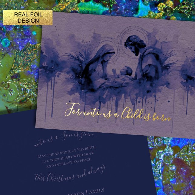 Indigo Ink on Lavender Holy Family (Creator Uploaded)