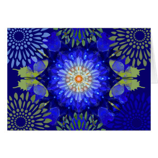 Indigo Mandala Butterfly Card