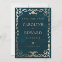 Indigo Mediaeval Gold Ivy Wedding