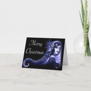 Indigo-Merry Christmas Holiday Card