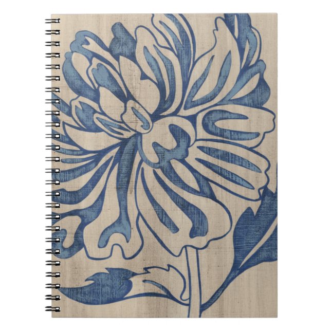 Indigo Mum Spiral Notebook (Front)