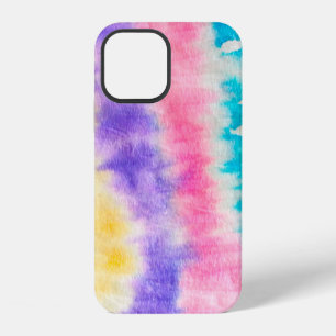 Indigo Old Dirty Wall. Dye Bohemian. Yellow Splash iPhone 12 Case