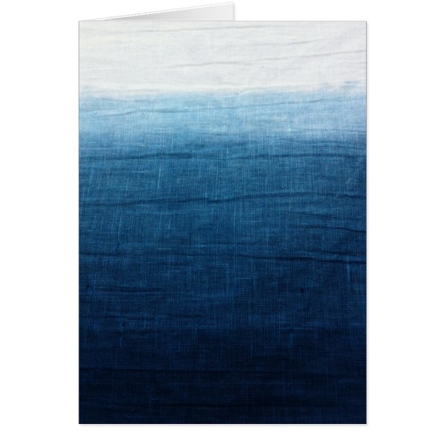 Indigo Ombre Fade Dip Dyed Shibori (Front)