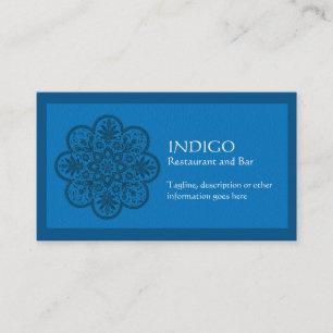 Indigo Ornament Business Card