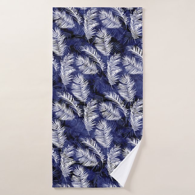 Indigo Palms Bath Towel Set (Bath Towel)