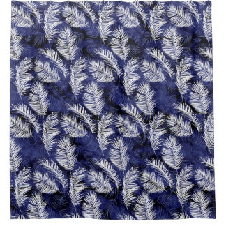 Indigo Palms Shower Curtain
