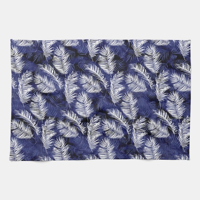 Indigo Palms Tea Towel (Horizontal)