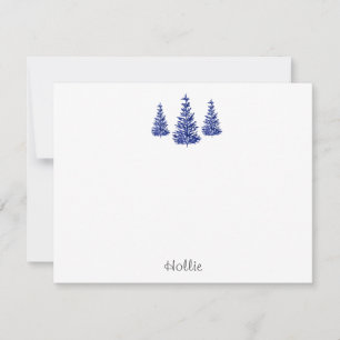 Indigo Pine Trees Card