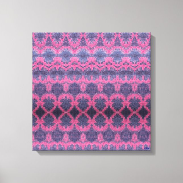 Indigo Pink II Stretched Canvas Print (Front)