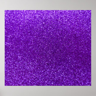 Indigo purple glitter poster