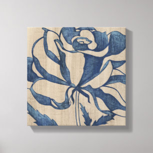 Indigo Rose Canvas Print