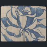 Indigo Rose iPad Cover<br><div class="desc">Floral</div>
