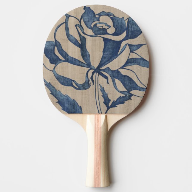 Indigo Rose Ping Pong Paddle (Front)