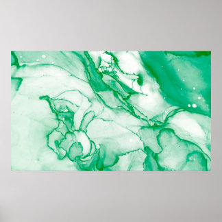 Indigo Round. Bohemian Tie Dye. Blue Roll Psychede Poster