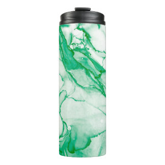 Indigo Round. Bohemian Tie Dye. Blue Roll Psychede Thermal Tumbler