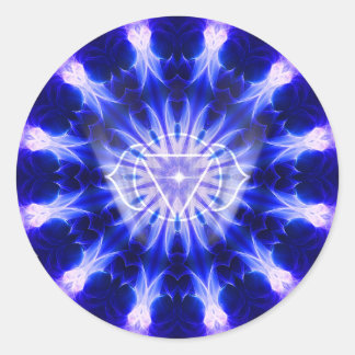 Indigo Scout Mandala Classic Round Sticker
