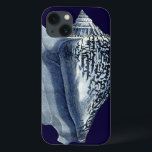 Indigo Shells I iPhone 13 Case<br><div class="desc">Marine Life</div>