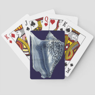 Indigo Shells I Playing Cards