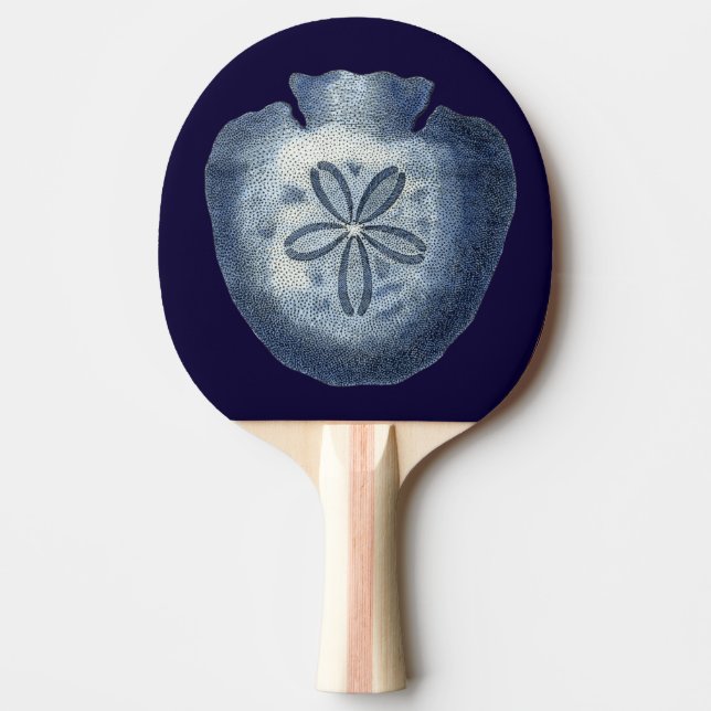 Indigo Shells III Ping Pong Paddle (Front)