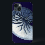 Indigo Shells VII iPhone 13 Case<br><div class="desc">Marine Life</div>