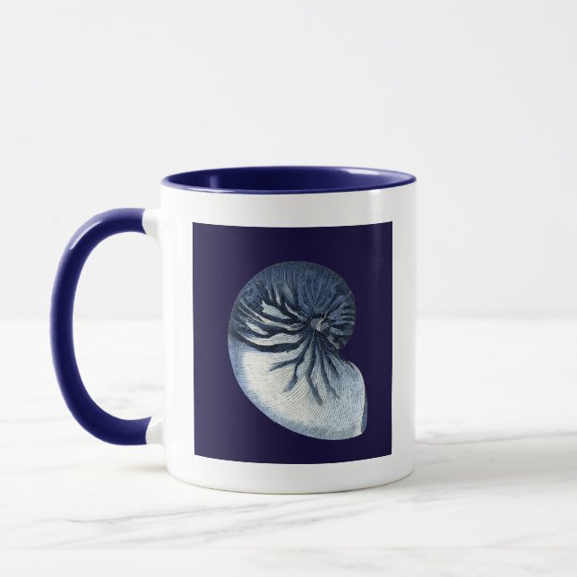 Indigo Shells VII Mug (Left)