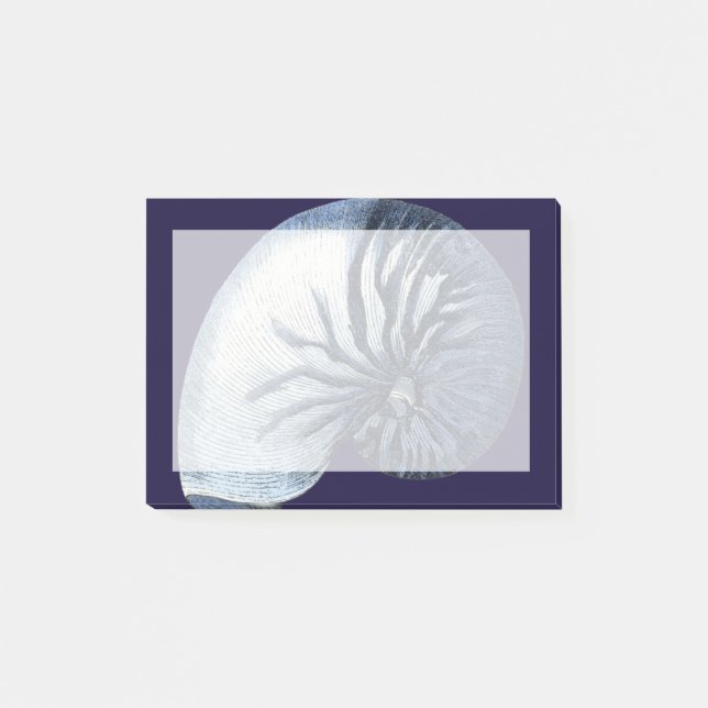 Indigo Shells VII Post-it Notes (Front)