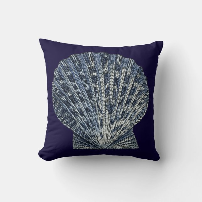 Indigo Shells VIII Cushion (Front)