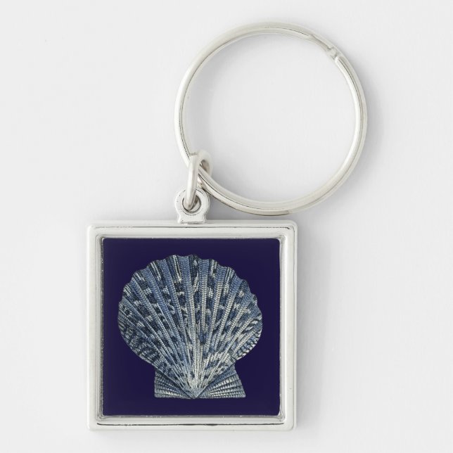 Indigo Shells VIII Key Ring (Front)