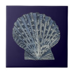 Indigo Shells VIII Tile<br><div class="desc">Marine Life</div>