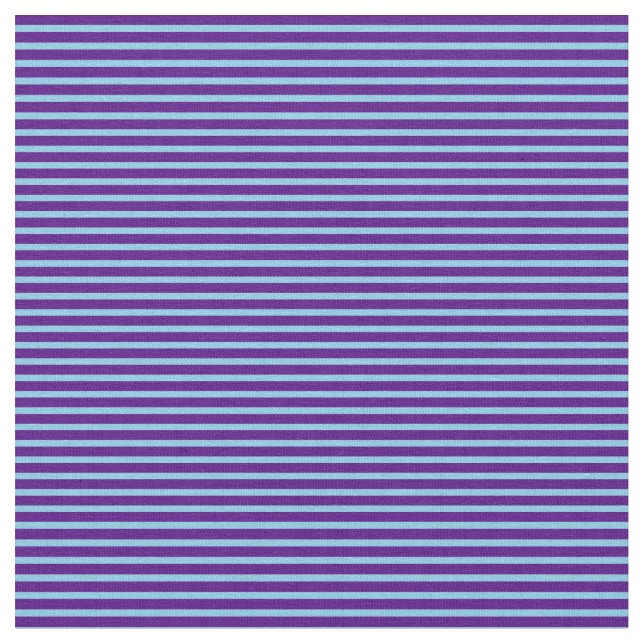Indigo & Sky Blue Coloured Pattern Fabric (Close Up)