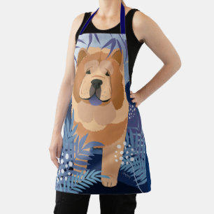INDIGO smooth chow grooming chef apron