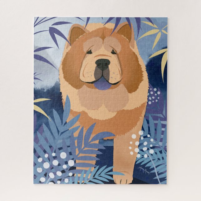 INDIGO smooth chow jigsaw puzzle (Vertical)