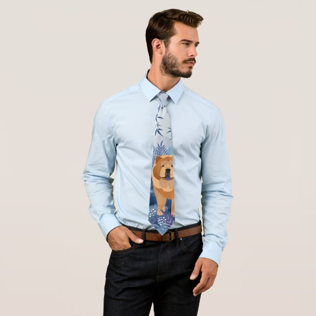 INDIGO smooth chow  Neck Tie (In Situ)