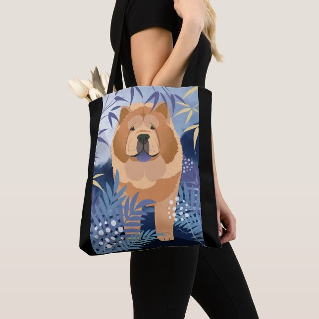 INDIGO smooth chow tote and cross body bag (Close Up)