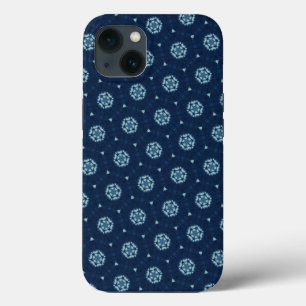 Indigo Spirit: Boho African Geometry iPhone 13 Case