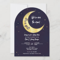 Indigo Star Fall Yellow Moon Starry Baby Shower