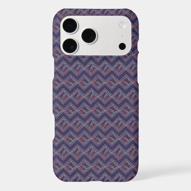 Indigo Stitched Diamonds (Back)