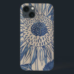 Indigo Sunflower iPhone 13 Case<br><div class="desc">Floral</div>