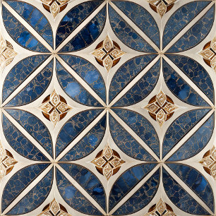 Indigo Tile  Notebook