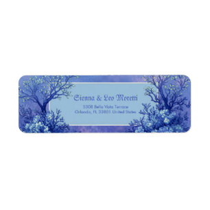 Indigo Tree Lavender Mist Botanical Return Address