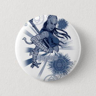 Indigo Tribe 10 6 Cm Round Badge