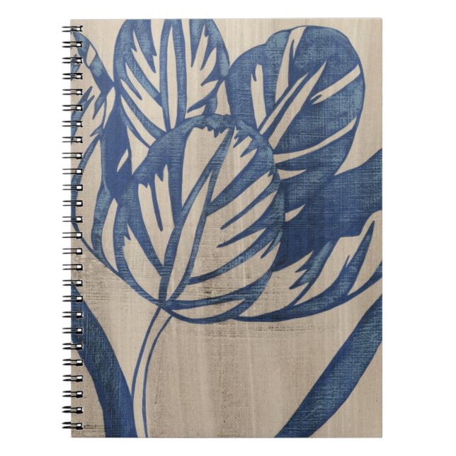 Indigo Tulip Notebook (Front)