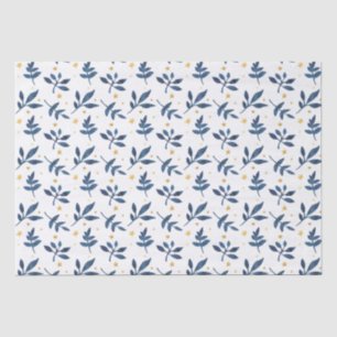 Indigo with gold faux stars tissue paper