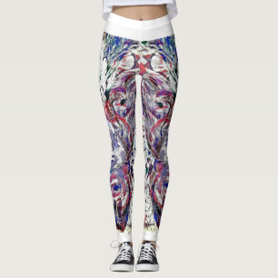 Indigo with White Leggings