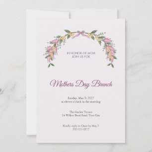 Indigofera Arch Mothers Day Brunch Invitation